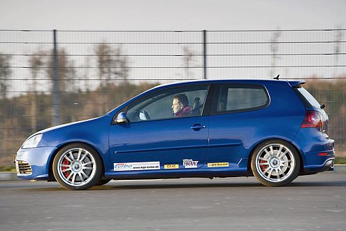 Nur nach vorne: Dank Allrad kennt der HGP-Golf kaum Traktionsprobleme.