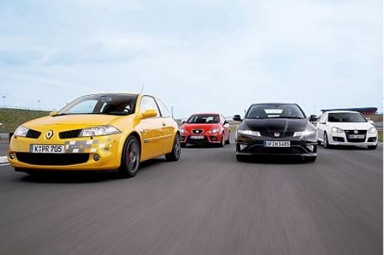 Vier sportliche Kompakte im Test