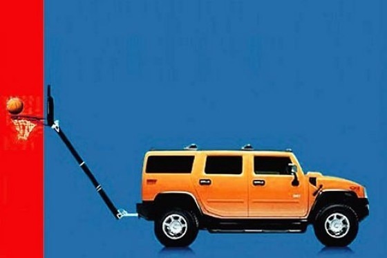 Basketballkorb fürs Auto