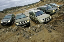 Fünf klassische Geländewagen im Test