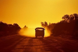 Per Bus nach Australien