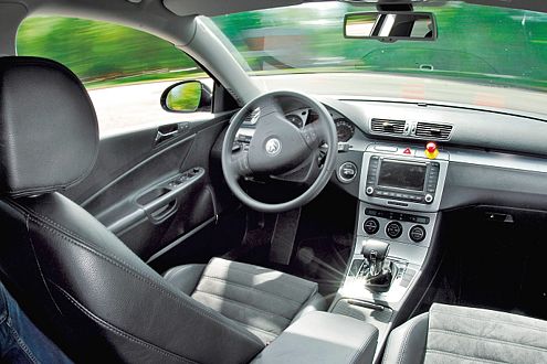 Hier die Bewegungsdynamik des unbesetzten Autos, des Roboter-Passat.