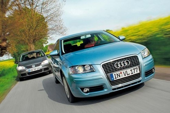 Test Audi A3 Sportback 1.9 TDI e/VW Golf TDI