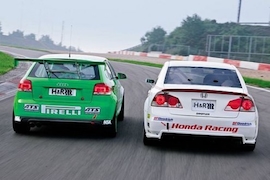 Tracktest Audi A3/Civic Hybrid