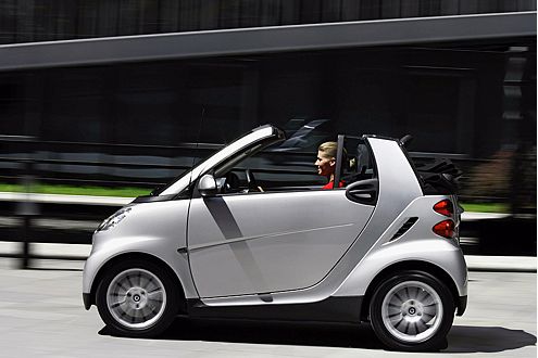 Erstaunlich: Mit einer Tankfüllung kommt der Smart 1000 km weit.