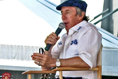 Stewart ist heute noch aktiv: Hier kommentiert er den GP der USA 2005.