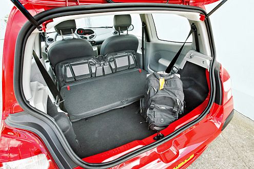 Lademeister: Die Twingo-Rücksitze lassen sich vielfältig variieren.