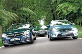 Test Mittelklasse-Kombis mit Diesel