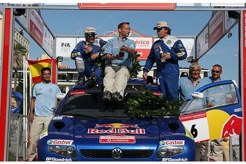 Titelverteidigung: Der Race Touareg siegt bei der Rallye Transibérico.
