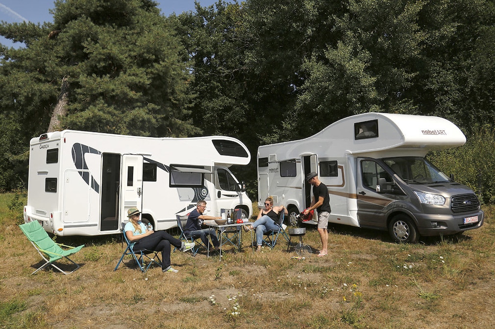 Chausson/Nobelart: Geräumige Alkoven im Wohnmobil-Test