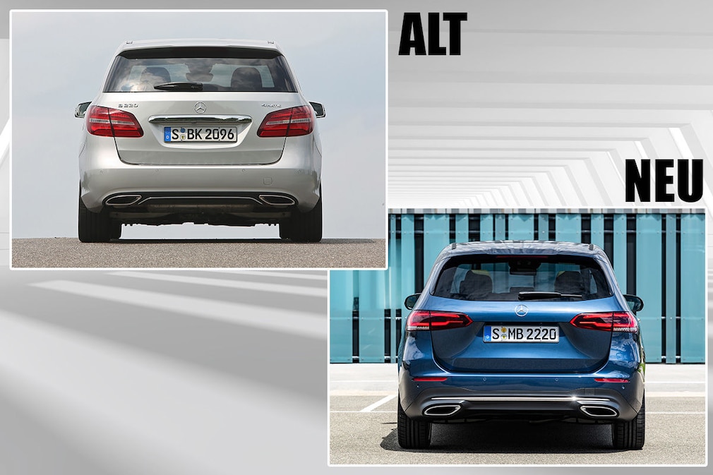 Mercedes B-Klasse (2018): Alt gegen Neu im Vergleich