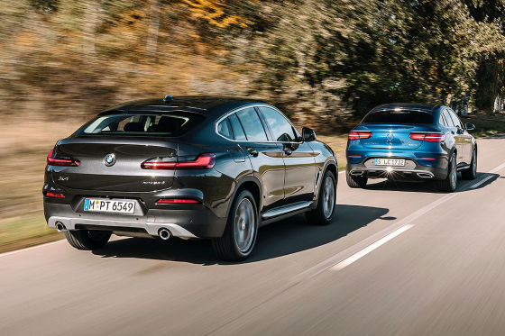 BMW X4 Mercedes GLC Coupé