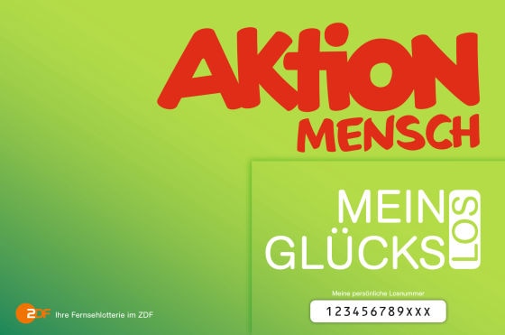Glück-Los der Aktion Mensch