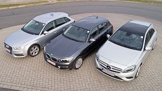 Audi A3 Sportback 2.0 TDI, BMW 118i, Mercedes A 200 CDI