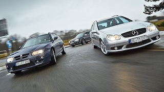 Audi S4 Avant, Mercedes C55 T AMG, MG ZT-T 260