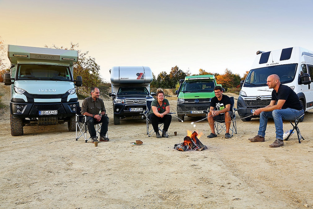 Vier Allradler im Wohnmobil-Test Vier Allradler im Wohnmobil-Test