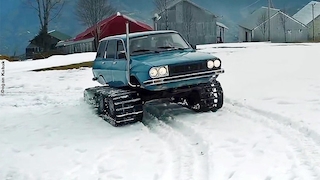Renault R 12 mit Laufbändern
