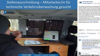 Lustige Stellenanzeige der Hammer Polizei