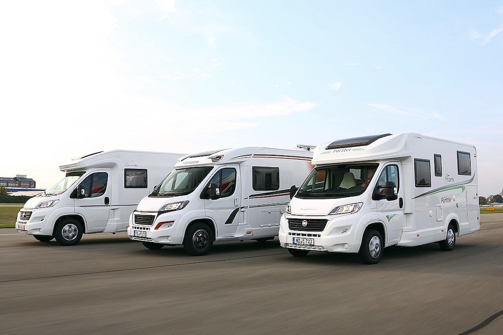 Günstige Teilintegrierte im Wohnmobil-Test Günstige Teilintegrierte im Wohnmobil-Test