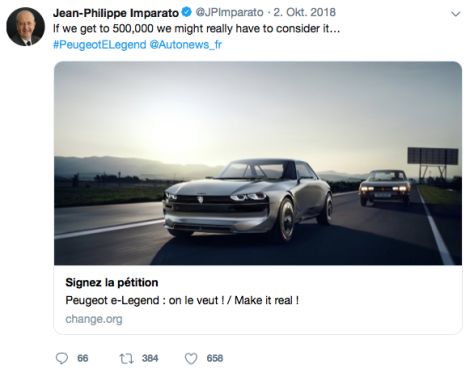 Peugeot würde den E-Legend bauen, wenn ...