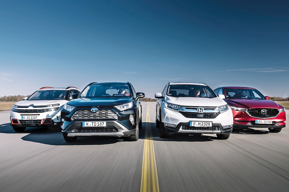 Citroën C5 Aircross Toyota RAV4 Honda CR-V Mazda CX-5