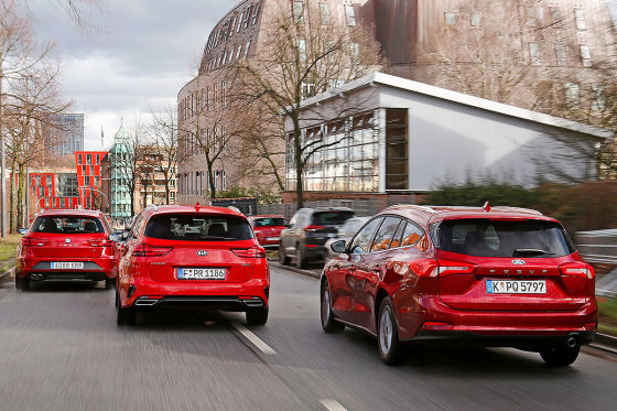 Ford Focus Turnier Kia Ceed SW Seat Leon ST