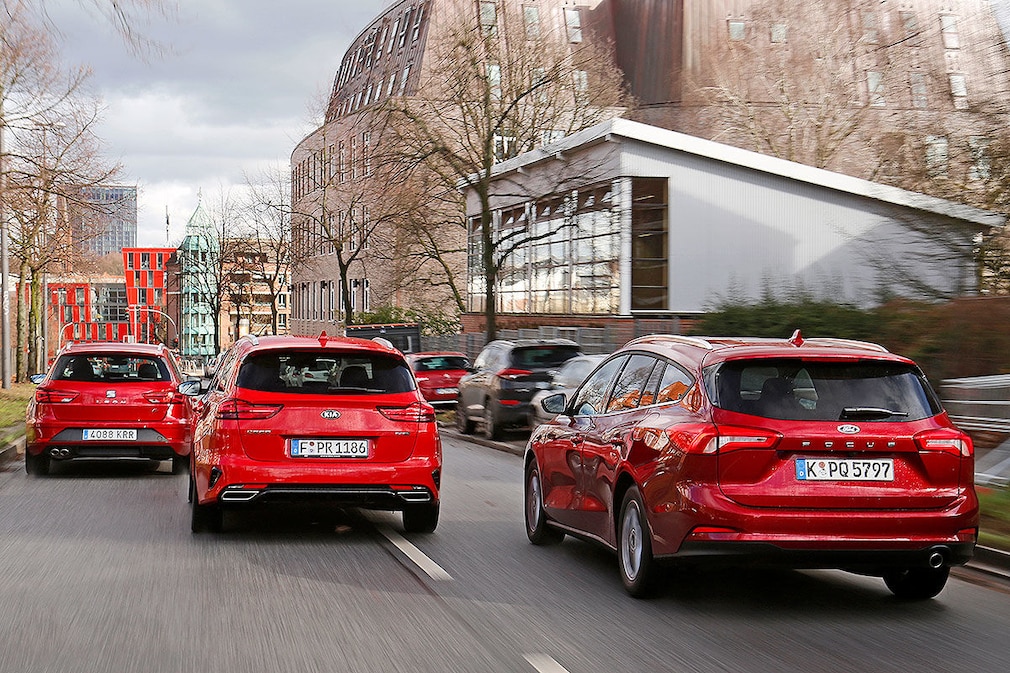 Seat Leon st Fr 1.5 TSi Kia Ceed Sportswagon 1.4 T GDI GT-Line Ford Focus Turnier 1.5 Eco Boost Titanium