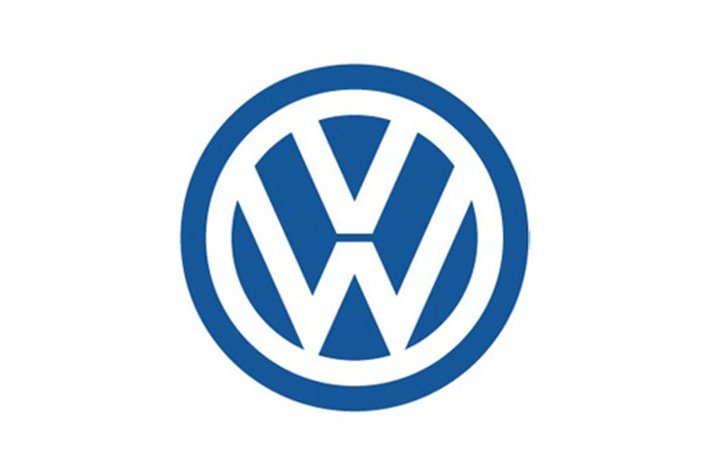 Das VW-Logo im Laufe der Jahrzehnte