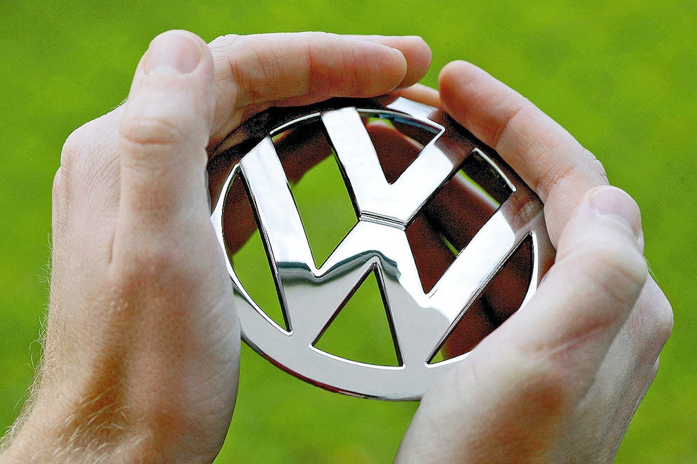 Das VW-Logo im Laufe der Jahrzehnte