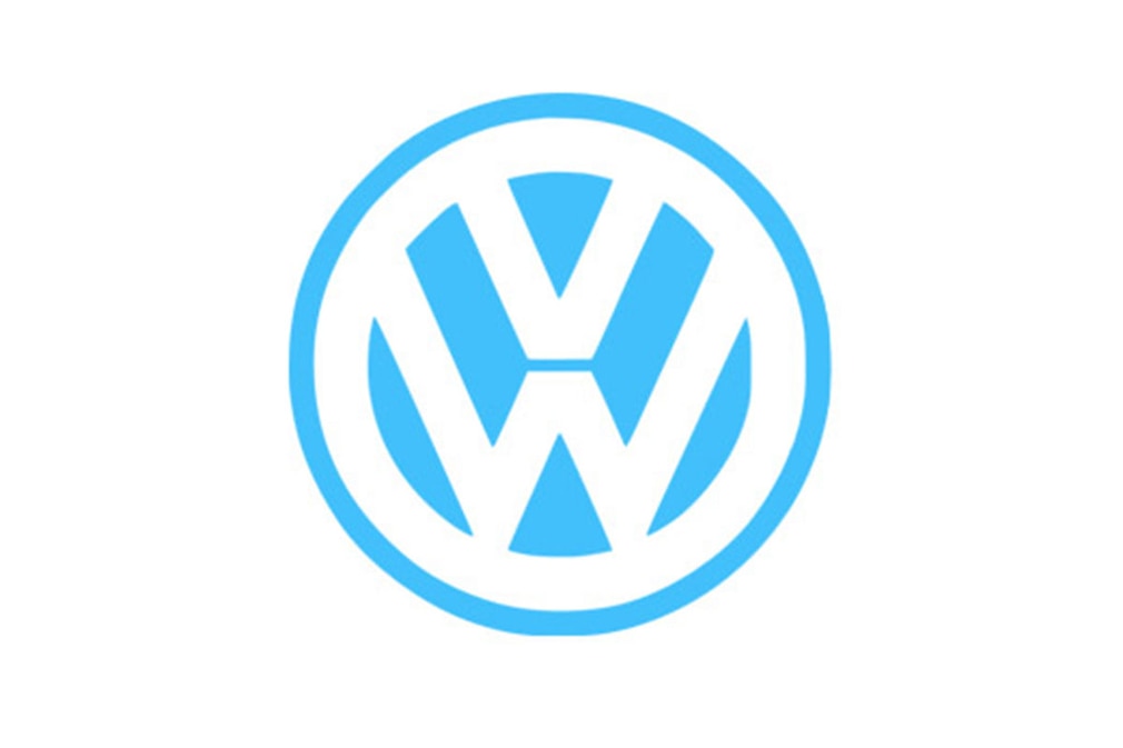 Das VW-Logo im Laufe der Jahrzehnte