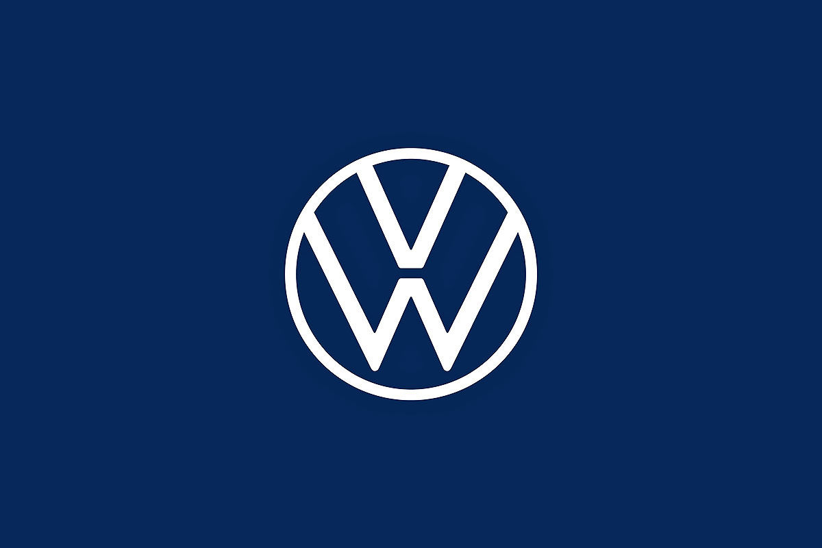Das VW-Logo im Laufe der Jahrzehnte