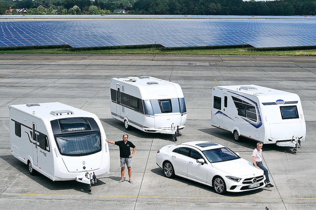 Drei Wohnwagen im Test