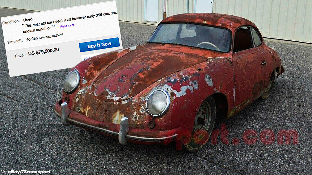 Rostiger Porsche 356 bei Ebay zu verkaufen Rostiger Porsche 356 bei Ebay zu verkaufen