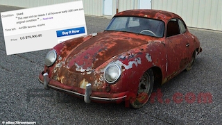 Rostiger Porsche 356 bei Ebay zu verkaufen