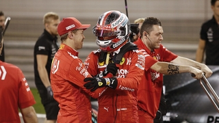 Sebastian Vettel und Charles Leclerc