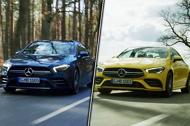 Mercedes Amg A 35 Limousine Vs Cla 35 2019 Vergleich Daten Test Auto Bild