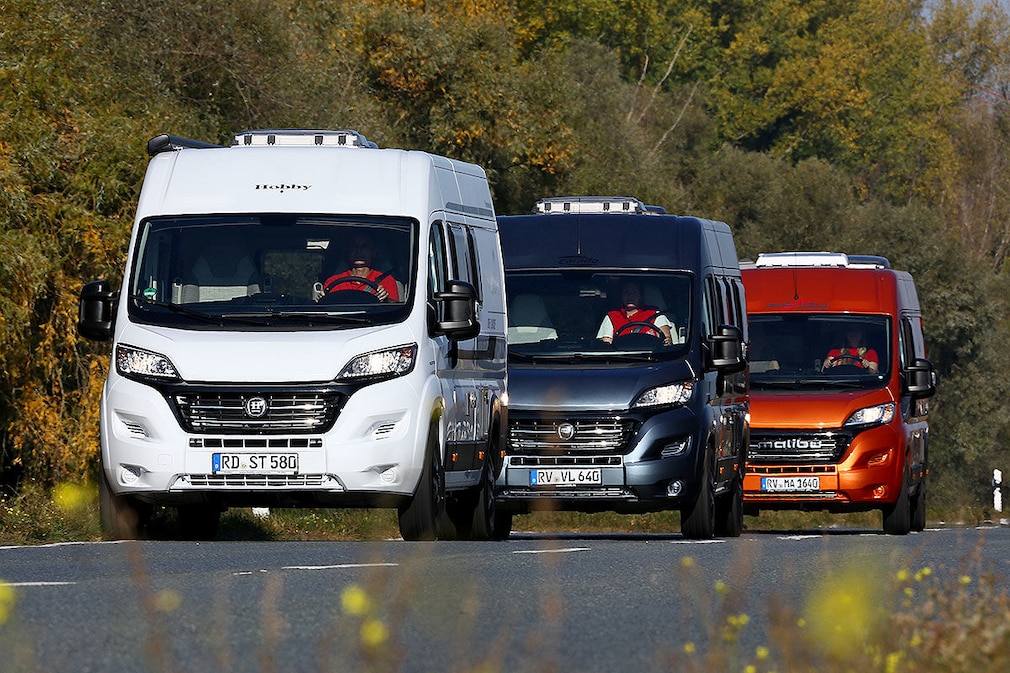 Carado, Hobby, Malibu: Drei Kastenwagen im Wohnmobil-Test Carado, Hobby, Malibu: Drei Kastenwagen im Wohnmobil-Test