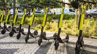 E-Scooter zum Ausleihen