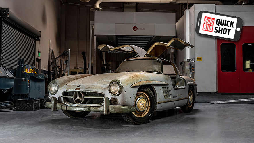Mercedes 300 SL (1954): Scheunenfund - Klassiker - Oldtimer - AUTO BILD
