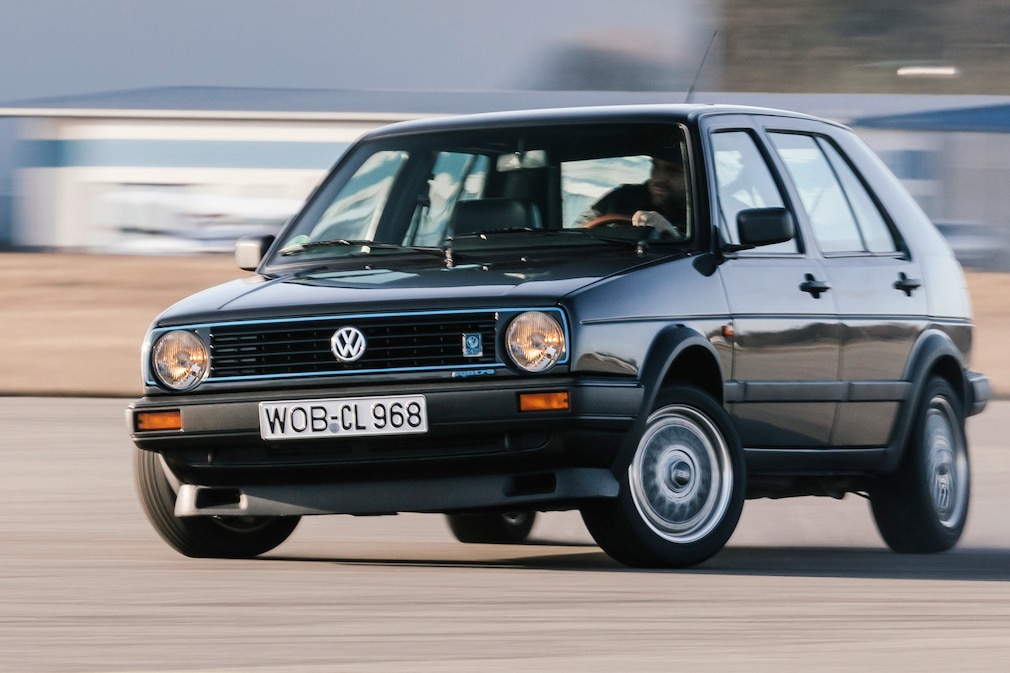 VW Golf II Limited im Drift