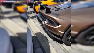 Lamborghini Huracan kracht in Porsche GT3