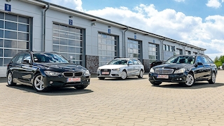 BMW 318d Touring, Audi A4 Avant, Mercedes C 220 CDI