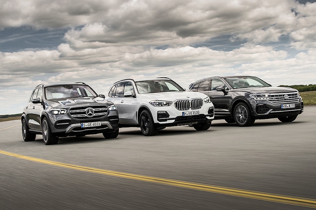 BMW X5 Mercedes GLE VW Touareg