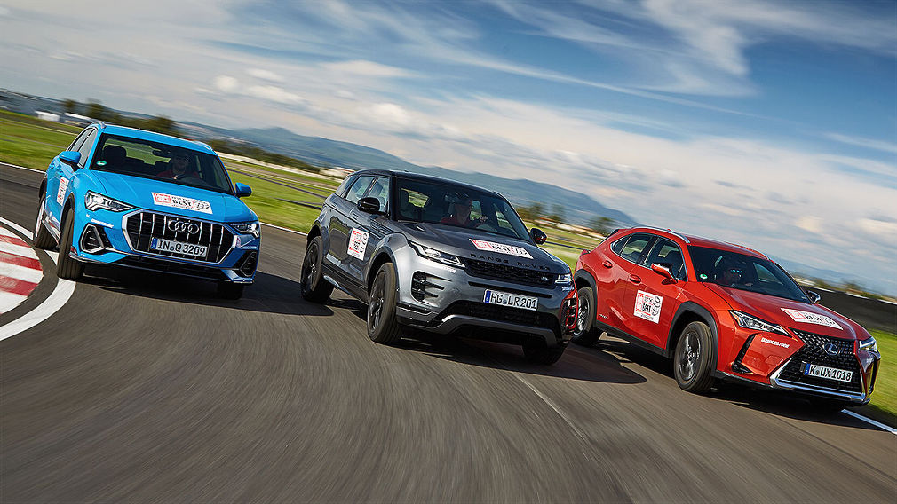 Audi Q3 Lexus UX Range Rover Evoque Audi Q3 Lexus UX Range Rover Evoque