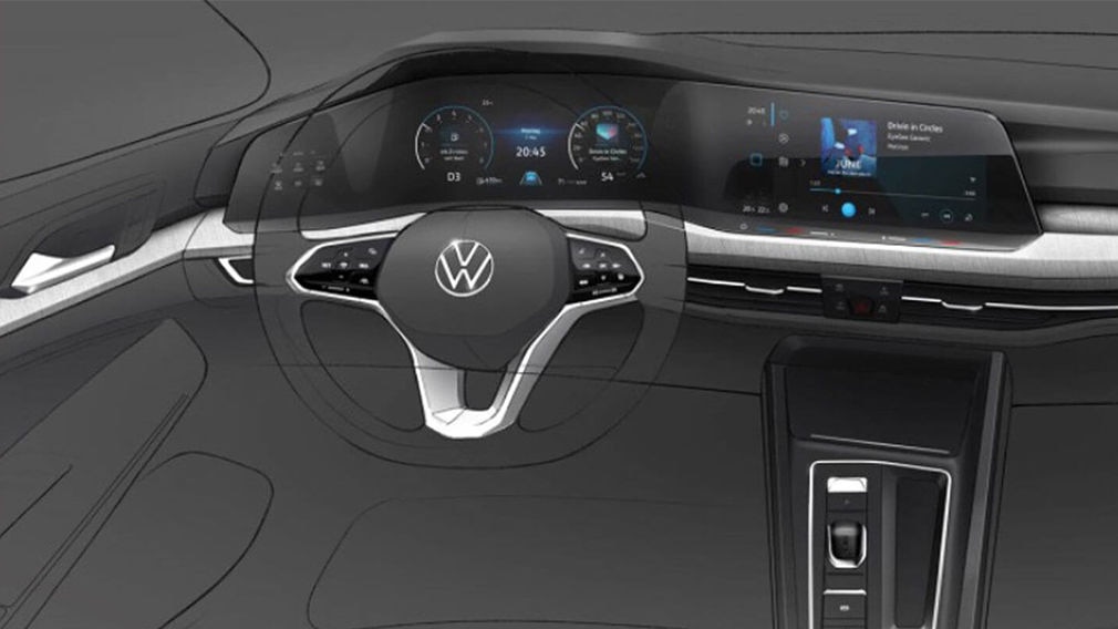 VW Golf 8 (2019/2020) Infotainment, Headup und Sprachsteuerung AUTO