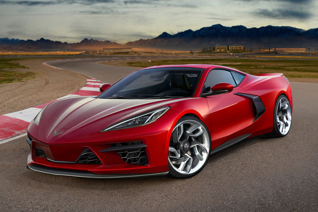 Chevrolet Corvette C8 2019 Neuvorstellung Skizze