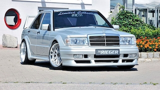 Mercedes 190 Tuning: Rieger Evo III Bodykit