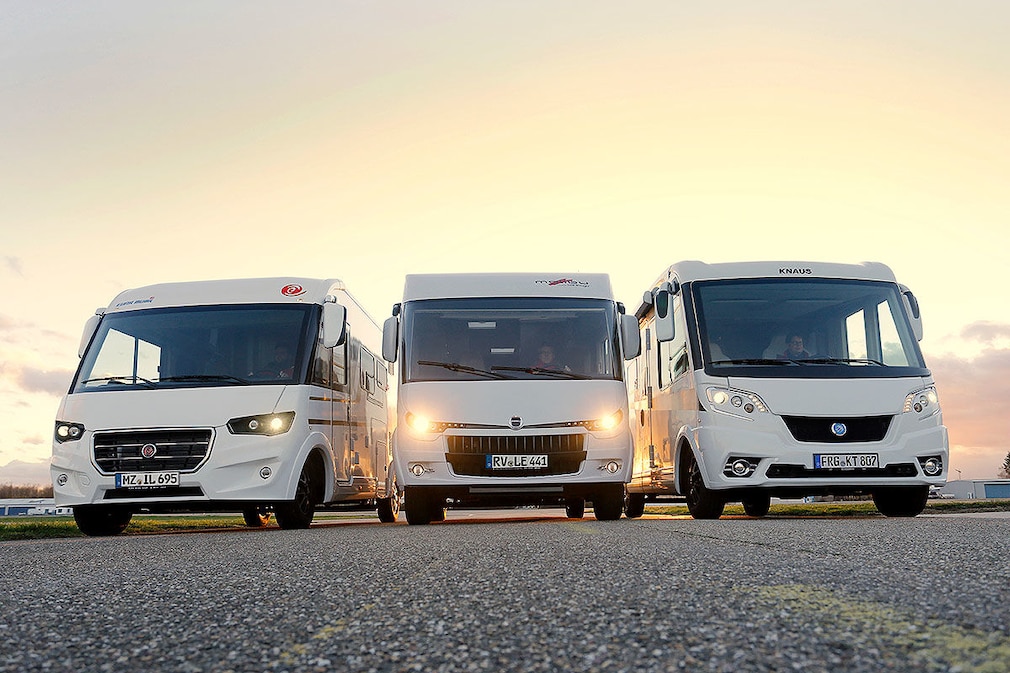 Integrierte von Eura, Malibu und Knaus im Wohnmobil-Test Integrierte von Eura, Malibu und Knaus im Wohnmobil-Test