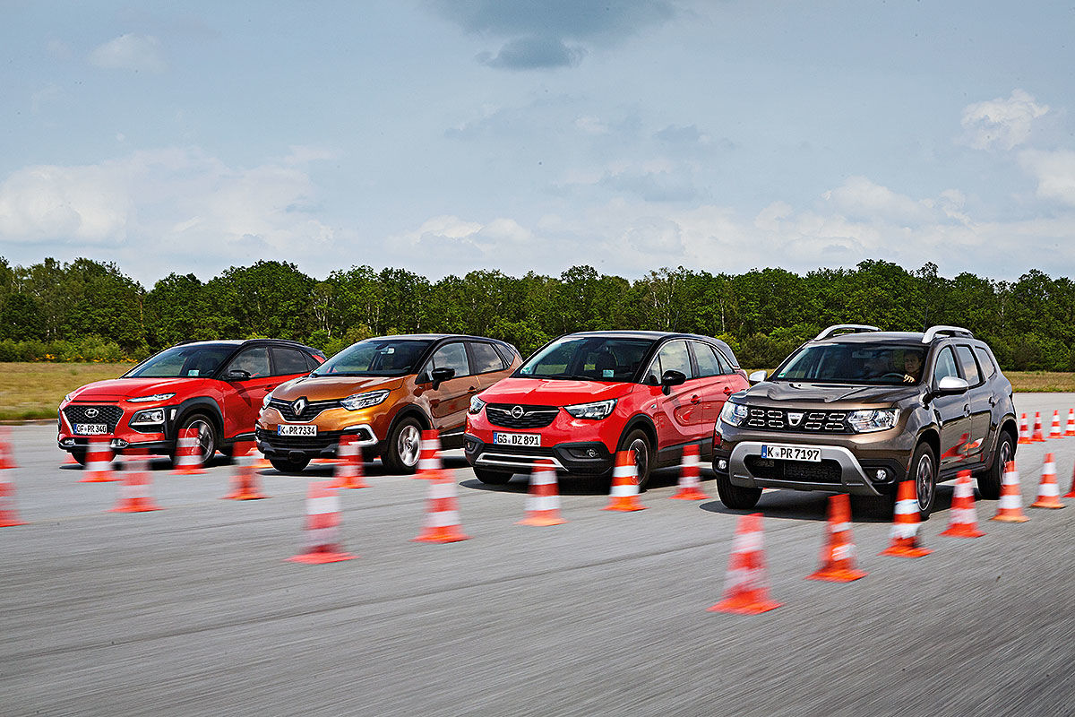 Hyundai Kona Dacia Duster Opel Crossland X Renault Captur