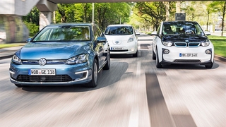 BMW i3 Nissan Leaf VW E-Golf